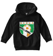 Ireland Soccer - Distressed Irish Badge Pride Proud Toddler/Youth Hoodie