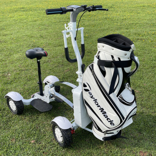 48v Li-Battery Folding 4 Wheels Golf Push Cart Electric Scooter 2400W - Picture 5 of 6