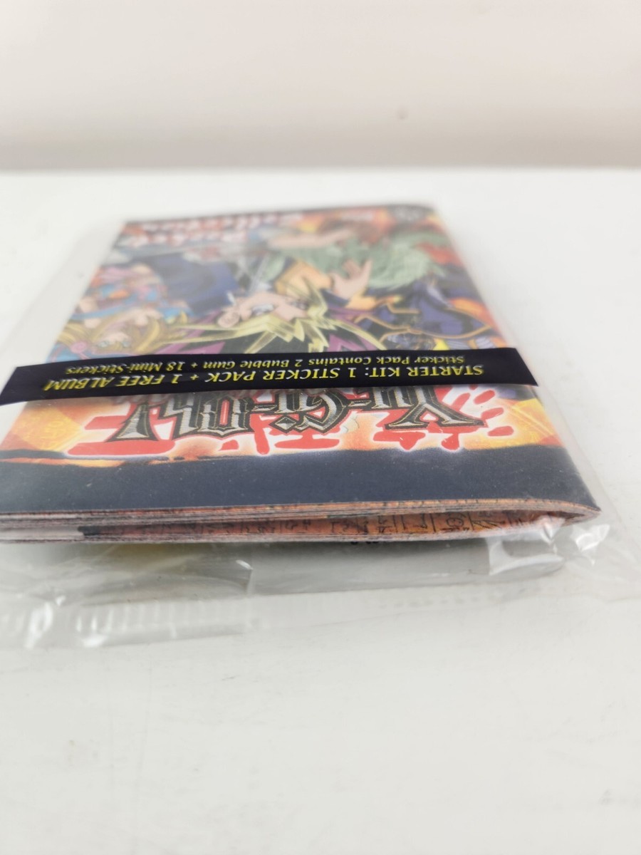 Yu-gi-oh 1996 Topps Unopened Pack 2 Bubble Gum 18 Mini Stickers