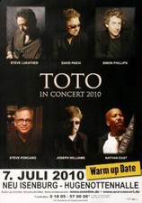 Toto - Warm Up Date, Neu-Isenburg & Frankfurt 2010 | Konzertplakat | Poster