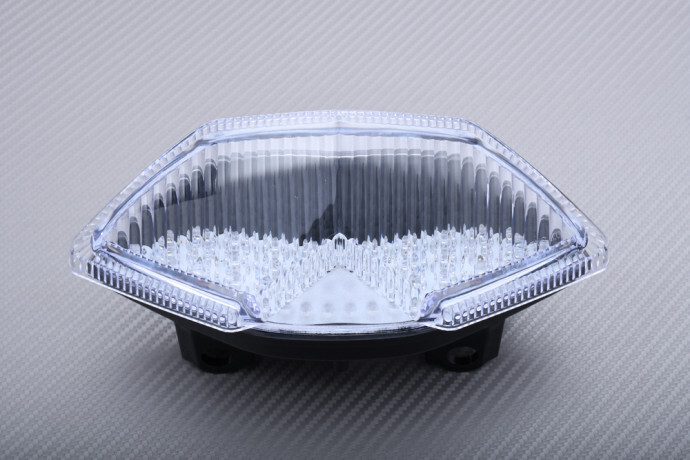 Feu arrière moto Kawasaki Z1000SX 2011 2012 2013 optique clignotant LED clair