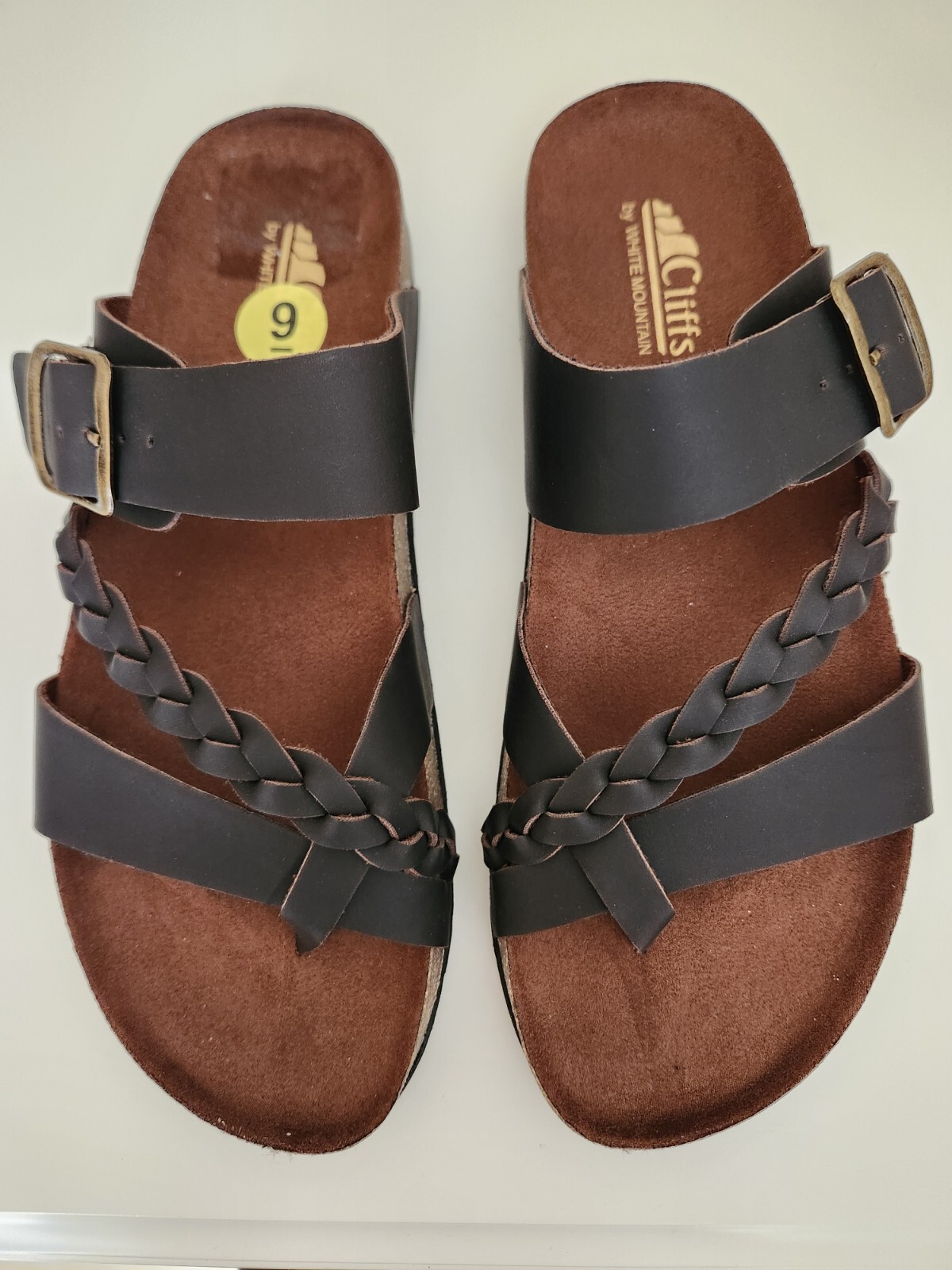 APL Sandalo donna bianco montagna Hazy plantare marrone scuro taglia 9