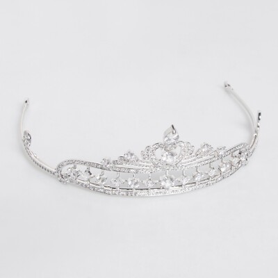 Simply All CZ Cubic Zirconia Bridal Queen Princess Tiara Crown For Women