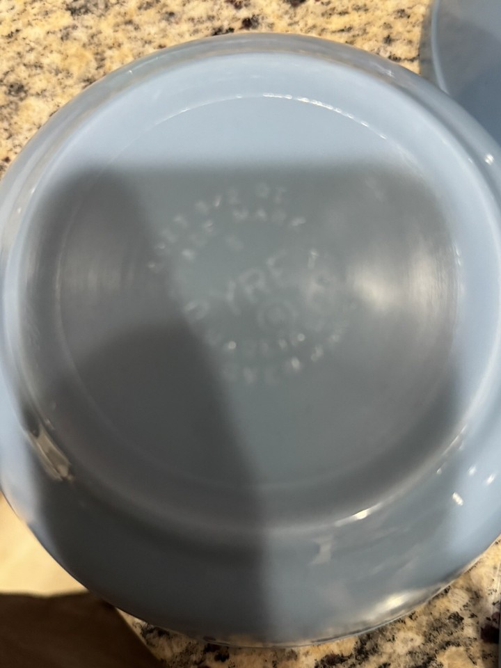 💙🩵💙🩵Pyrex Delphite Bluebelle 3 Pc. Nesting Mixing Bowl Set (#401, 402 ...