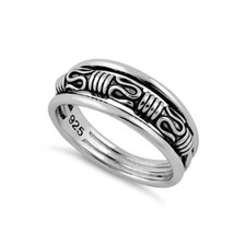 925 Sterling Silver Byzantine Ring Great for Christmas