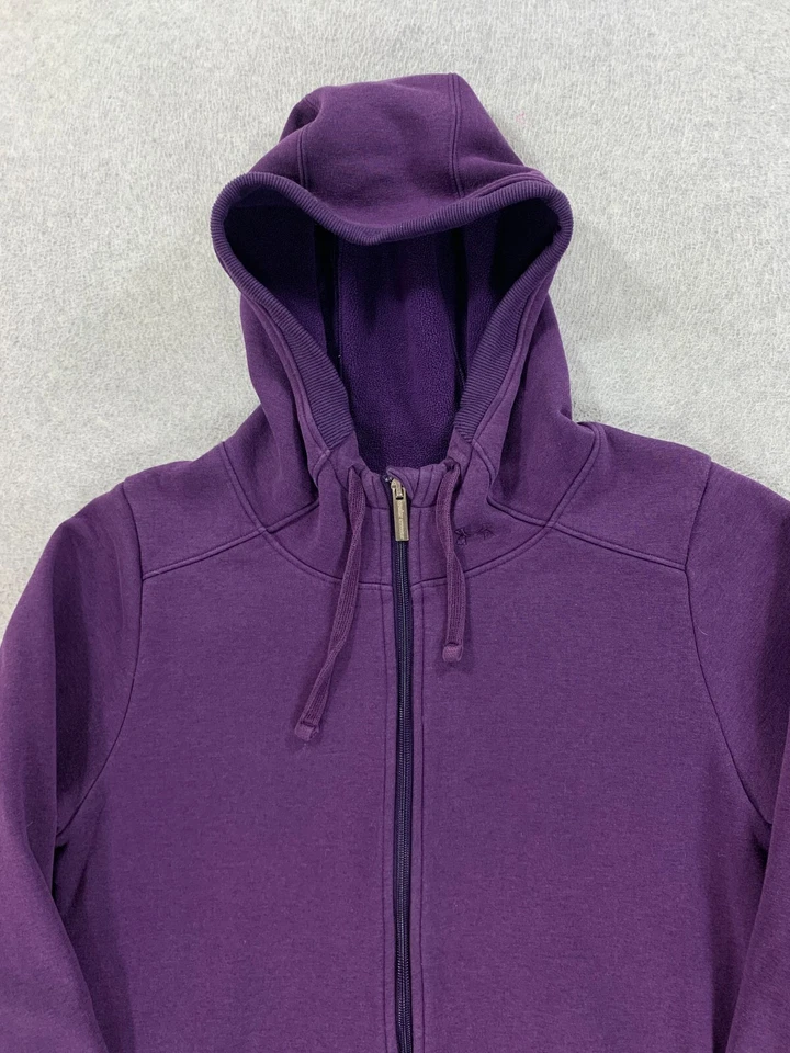 Chaqueta con capucha Under Armour Cold Gear cremallera completa (grande para mujer) púrpura Foto 2 de 4