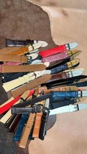 040 16,18,20mmMixed Size Colour Leather Watch Strap 50pcs