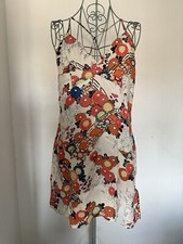 Image of Superdry Floral Printed Mini Slip Cami Dress Size 16 Brand New