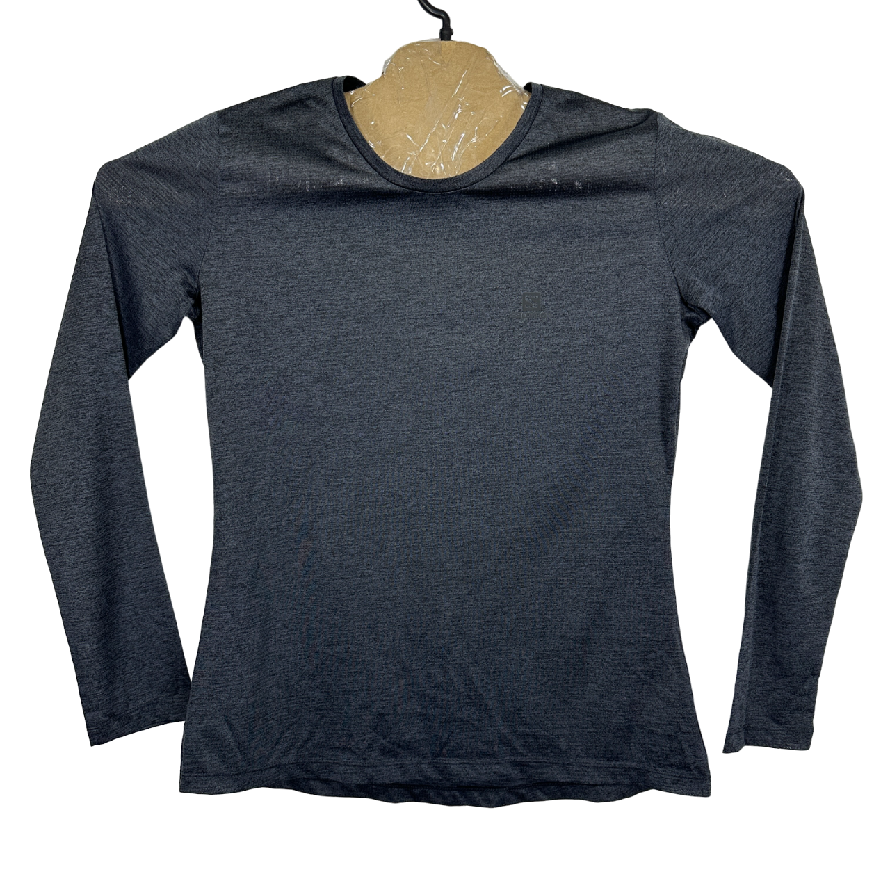 Salomon T Shirt Donna Taglia M Grigio Leggera Traspirante Manica Lunga Girocollo