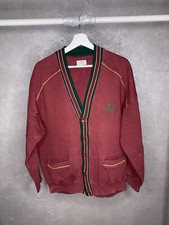 Givenchy Vintage Logo Embroidered 90s Cardigan Mens Size XL Red
