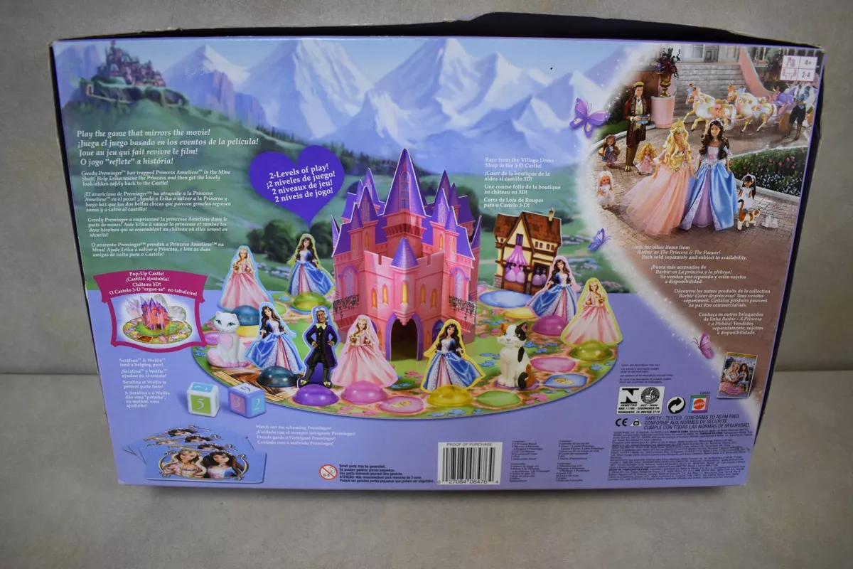 Barbie Princess And The Pauper Board Game Replacement Box, Insert, &  Instruction