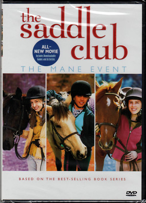 THE SADDLE CLUB MANE EVENT on a DVD of GIRL and HORSE Main BOOK SERIES Kid VIDEO