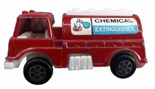 Vintage Tootsie Toy 1970 Chemical Extinguisher Red Fire Truck Engine Tanker