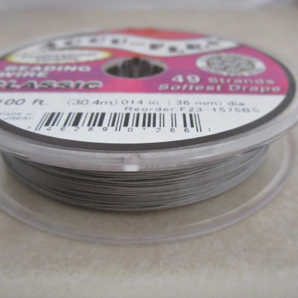 AccuFlex Beading Wire .014 Inch Width 49 Strand 100 Feet eBay