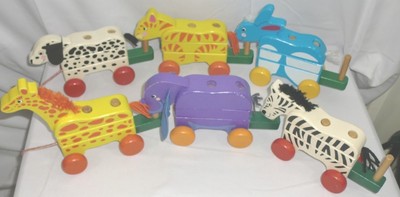 melissa and doug pull along zoo animals