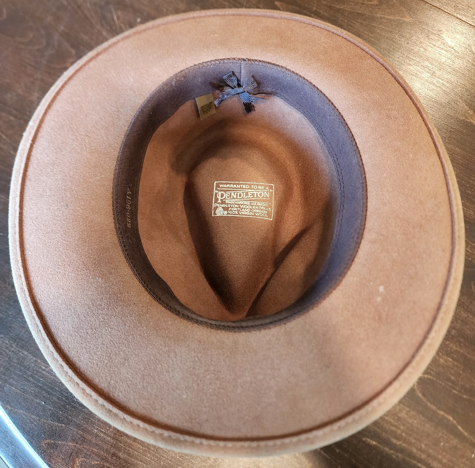 Pendleton 100% Virgin Wool Size Medium Beige Pana… - image 5