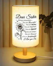 Sister Gifts, Sister Birthday Gifts Fabric Lamp, Birthday Gifts for Sister, S...