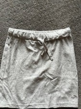 Juicy by JUICY COUTURE Velour Gray Barbie Core Embroidered Logo Mini Skirt Smal