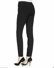 Eileen Fisher Navy Milano Viscose Knit Jean Leggings Elastic Waist size XS/S