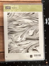 Stampin Up! Marbled Background Rubber Stamp 144772