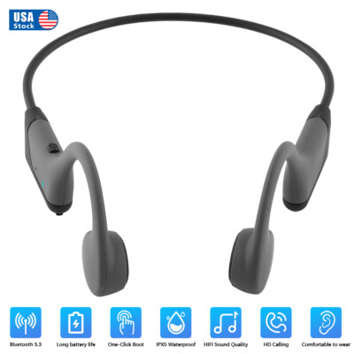 Open-Ear Wireless Bone Conduction Bluetooth Headphones for Sport Fitness 2024