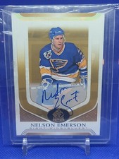 2020-21 UD Gold Spectrum Foil Autographs Nelson Emerson St. Louis Blues