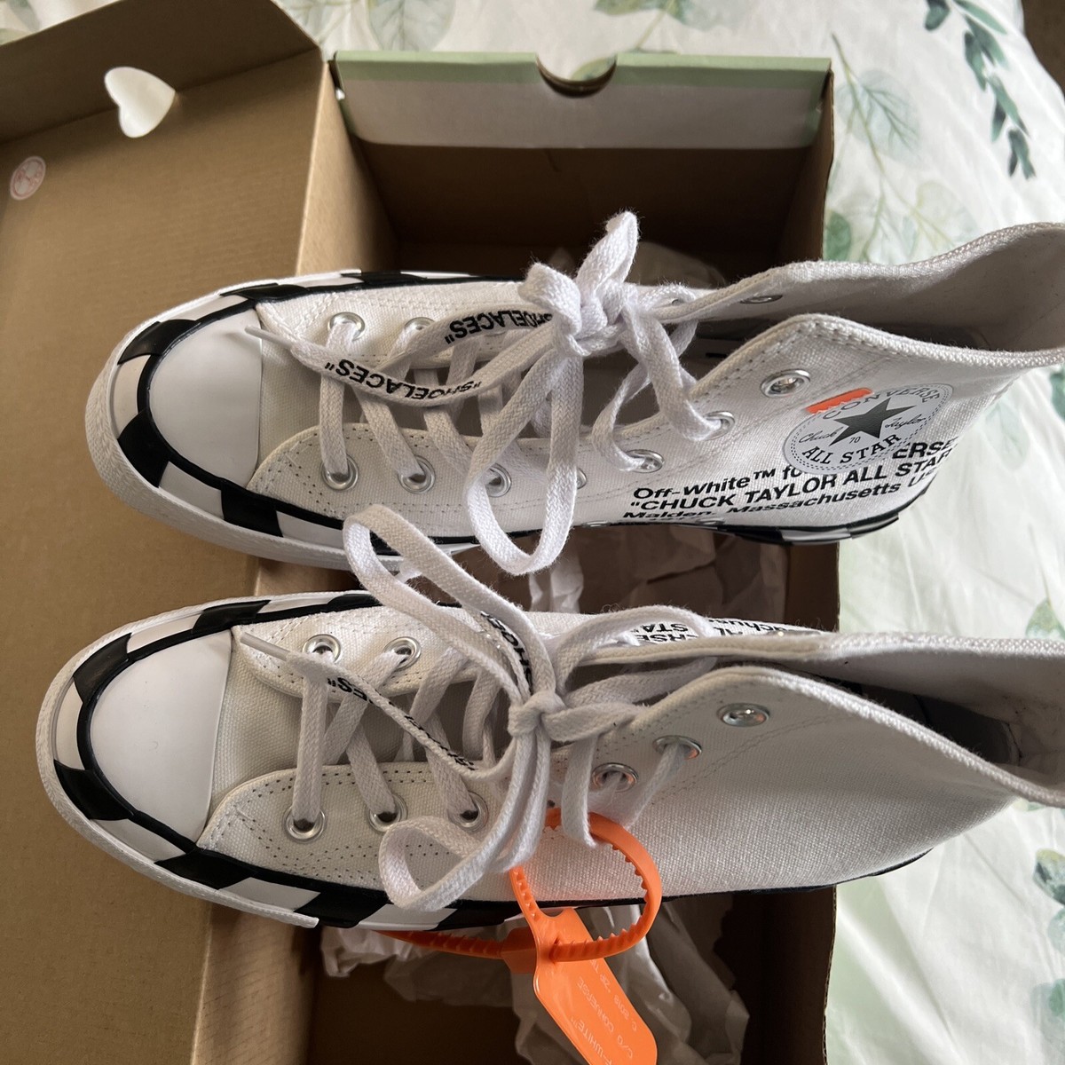 Men's Size 5.5 (Women's 7.5) - Converse Chuck 70 x Off-White White