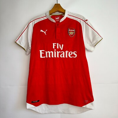 ARSENAL LONDON 2015 2016 HOME FOOTBALL SHIRT SOCCER JERSEY PUMA sz L MEN