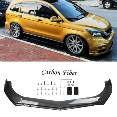 For Honda Pilot 2003-23 Front Bumper Lip Spoiler Splitter Carbon Fiber Body Kit