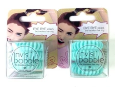2 Pk Invisibobble The Traceless Hair Ring Original Blue 3 Rings Each 6 Total