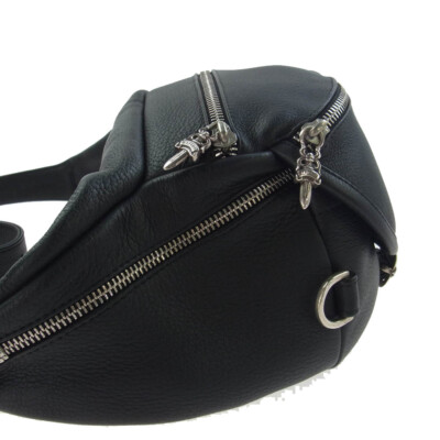 Chrome Hearts Snat Pack Gunslinger Leather Waist Bag Black Chrome Hearts Snat Pack Gunslinger Leather Waist Bag Black