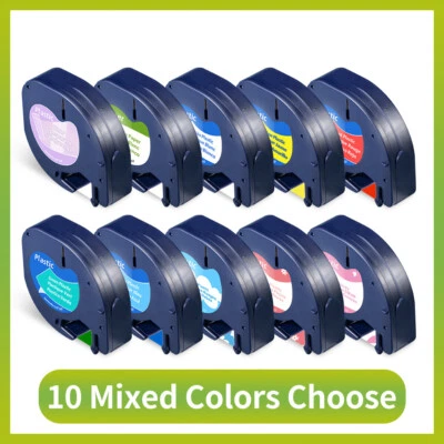 LW 91201 91202 91200 12267 Label Tape 12mm Cartridge for Dymo LetraTag LT-100H 100T