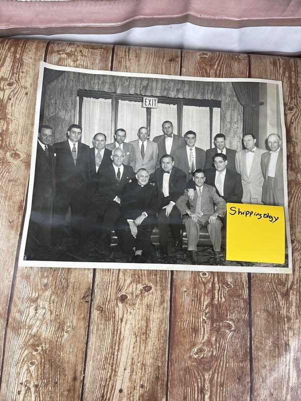 Mafia Family Photo with Priest Mob Gangster St Louis Chicago Kansas City?