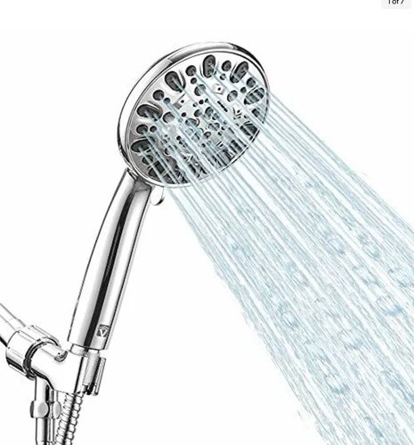 High Pressure Handheld Shower Head VMASSTONE 7-Spray Setting Showerhead Kit - Picture 4 of 4