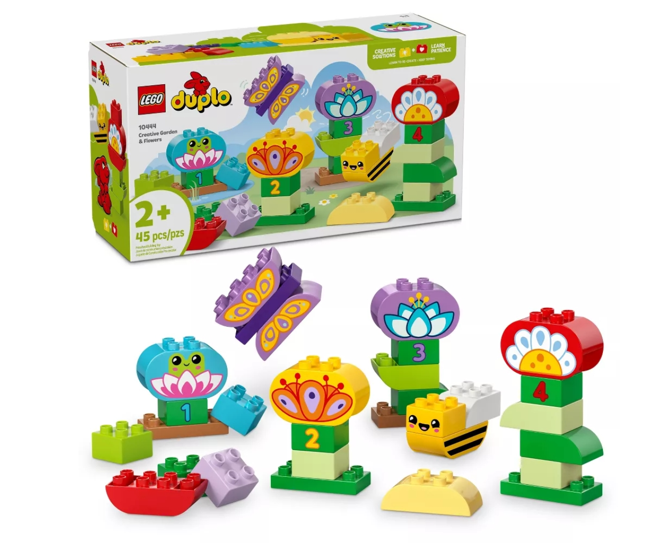 LEGO DUPLO Creative Garden Flower Building Toy for Toddlers 10444