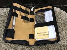 Vintage Kit Jewelers Tool Kit 5Pc Set W Leather Zip Case