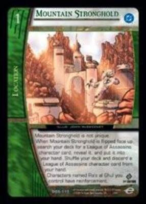 VS System: Mountain Stronghold [Played] VS: DC Origins TCG CCG Classic Marvel DC