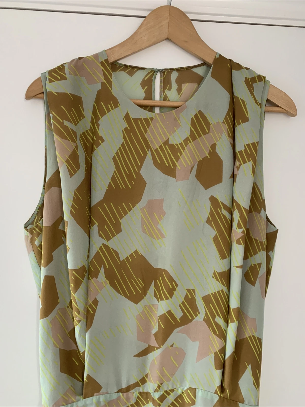 ACNE STUDIOS ABITO MIMETICO ASTRATTO IN SETA STAMPATO TAGLIA 36 (UK8)