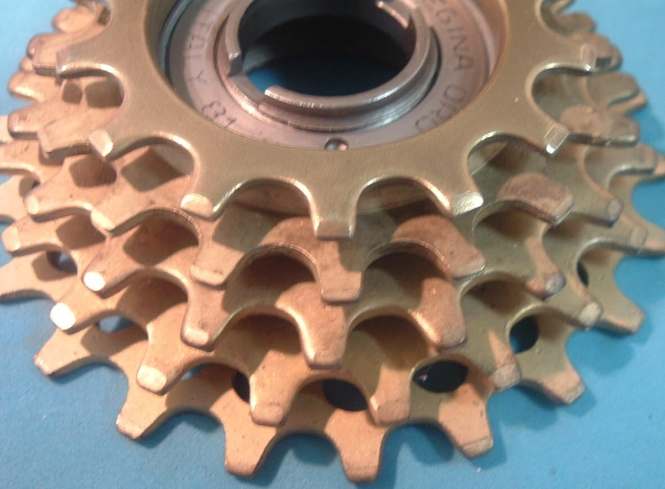 Regina Oro Gold 14T-22T 5-Spd Road Freewheel NEW/NOS Vintage-Italian Thd-NIB '81 - Image 4 of 4