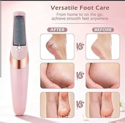 Electric Foot Callus Remover Rechargeable Pedicure Tool Hard Dead Skin File Grin