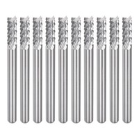 "10 Stk 3,175 Mm Hartmetall-FräSer GravierfräSer Cnc-FräSer, 1/8\" Schaft"