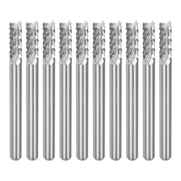 "10 Stk 3,175 Mm Hartmetall-FräSer GravierfräSer Cnc-FräSer, 1/8\" Schaft"-image