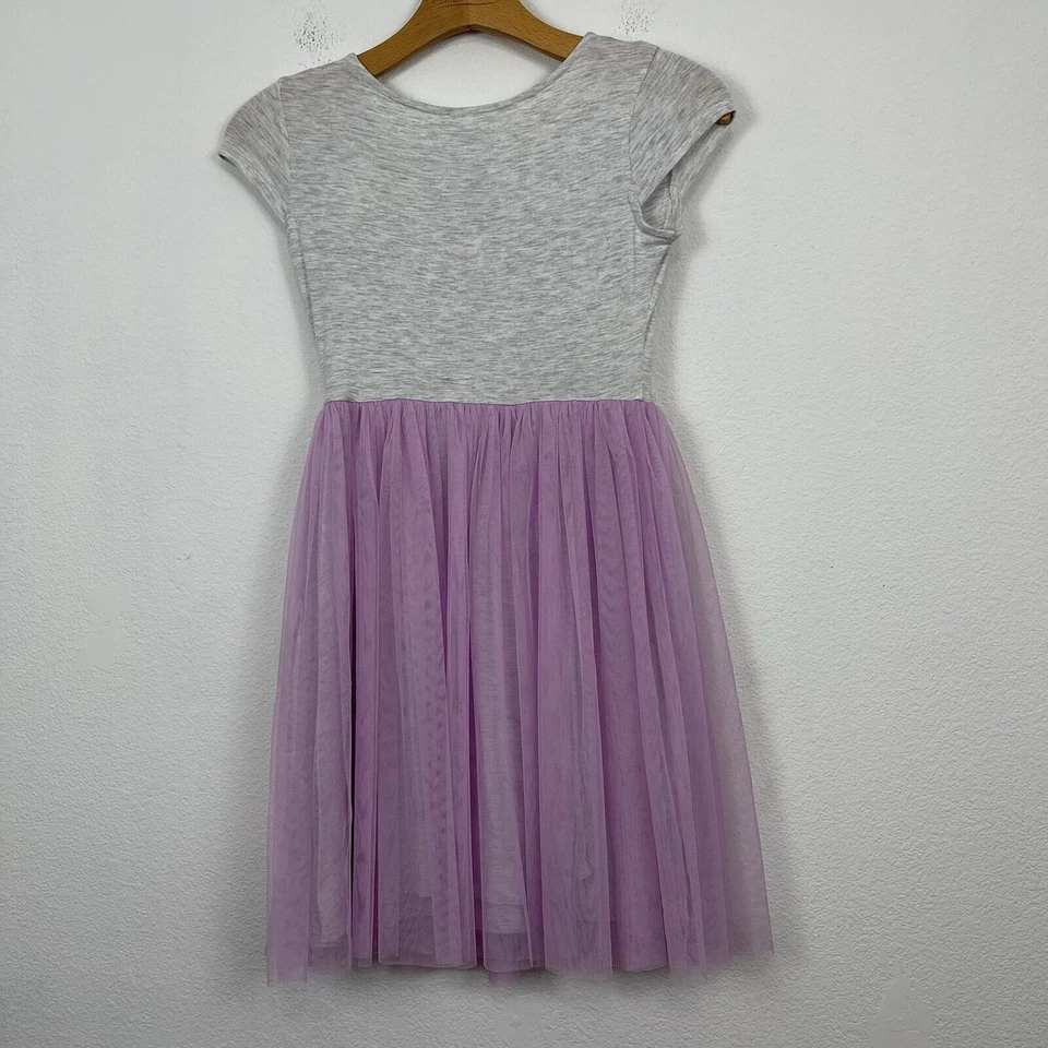 Justice Dress Girl's Size 10 UNICORN Flip Sequin Tutu Lavender Short Sleeve - Image 4 of 4