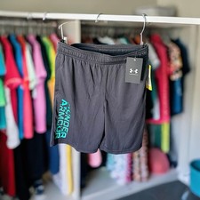 Under Armour Boys Prototype Logo Shorts Black Size M New With Tags
