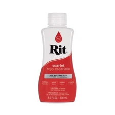 Rit Dye Liquid Scarlet for Vibrant Tie Dye Ombre Shibori Marbled Patterns