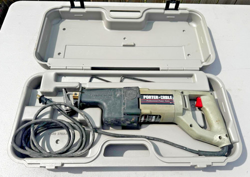 USA PORTER CABLE 738 RECIPROCATING TIGER SAW W/ CASE CLEAN