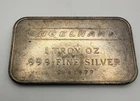 Vintage ENGELHARD 1 TROY oz .999 Silver Bullion PH OCTAGON LOGO BAR