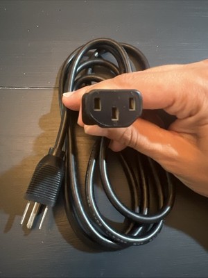 6ft 18AWG 3-Prong AC Power Cord Cable NEMA 5-15P to IEC320 C13 for Desktop PC
