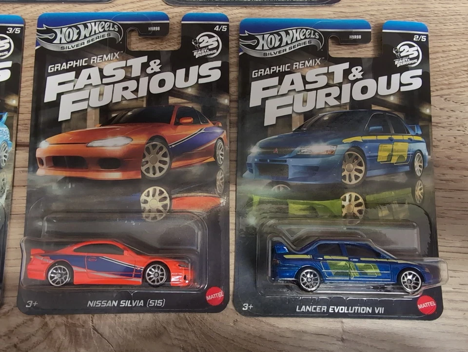 Hot Wheels Fast And Furious 25 Years Graphic Remix Full Set Of 5 Cars - in UK - Image 3 of 4