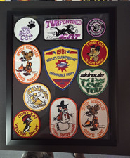 Vintage Snowmobile Patch Display Decoration